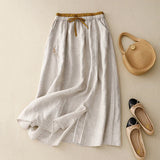 Quinn | Women's Skirt with Elastic Waist and Side Pockets