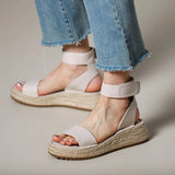 Ophelia | Women's Sandals with Leather Straps and Platform