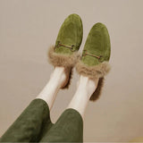 Freja | Women's Mules with Fur Lining and Orthopedic