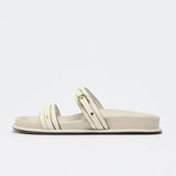 Maribel | Women's Twin Strap Flats with Buckles Cushioned Insole Anti-Slip Sole