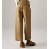 Daria | Women's Quilted Wide Leg Pants with High Waist