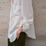 Claire | Women Shirt With Linen Oversized Fit
