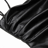 Rebecca | Women's Vegan Leather Knee-Length Dress with Slim Fit
