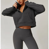 Taylor | Women's Half-Zip Fleece Hoodie for Workout and Training