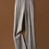 Arden | Women's Wool Blend Flare Trousers with High Waist