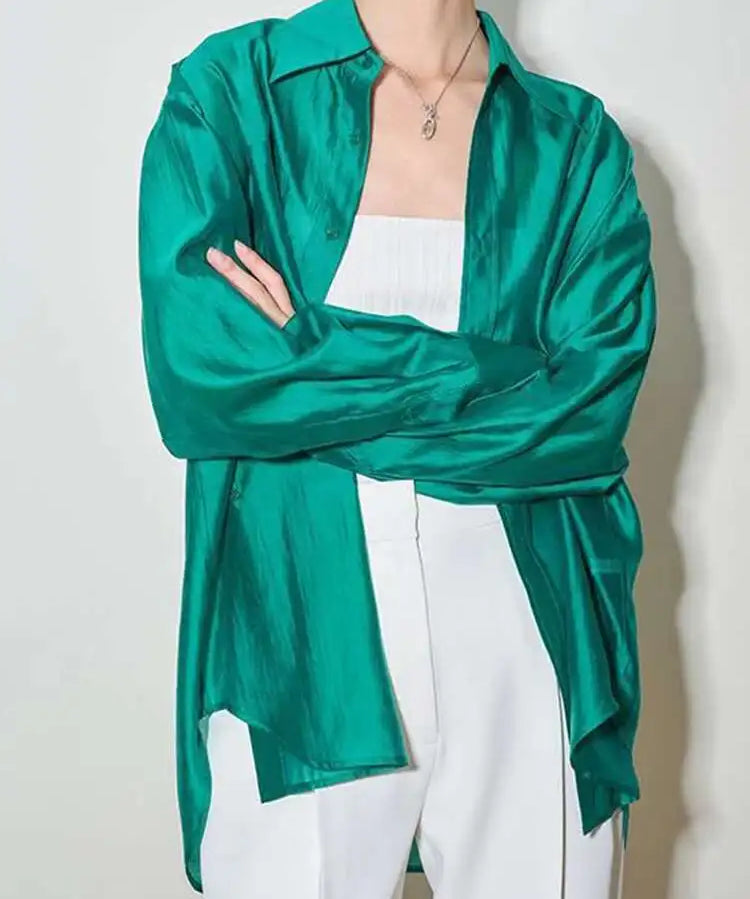 Helena | Women Shirt With Lapel Collar Design