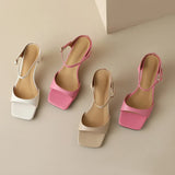 Belle | Women’s Mules with Open Toe and Strap