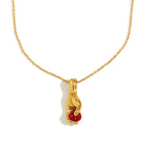 Fortuna | Women Necklace with Hand Charm and Blue Stone