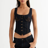 Angelina | Women Top With Cotton Corset Fit