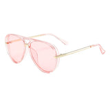 Freya | Women's Aviator Sunglasses with Semi-Transparent Frame