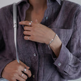 Lily | Women Shirt With Linen Pleated Texture