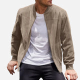 Laricci | Men’s Refined Suede Bomber Jacket