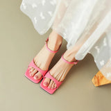 Belle | Women’s Mules with Open Toe and Strap