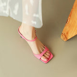 Belle | Women’s Mules with Open Toe and Strap