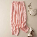 Fleurine | Women's Billowed Wide Leg Pants with Drawstring Waist