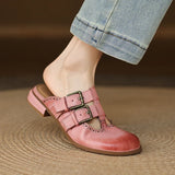 Rosalie | Women’s Mules with Buckles and Orthopedic Insoles