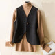 Nathaniel | Men Wool Vest with Structured Layering