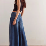 Aria | Women's Denim Pants with Drawstring Waist