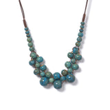 Mira | Women Necklace with Ceramic Beads and Adjustable Cord