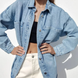 Addison | Women Shirt Jacket With Cotton Denim