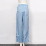 Amelia | Women's Pants with Elastic Waist and Drawstring Tie