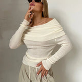 Orvieto | Women Top With Off Shoulder Knit