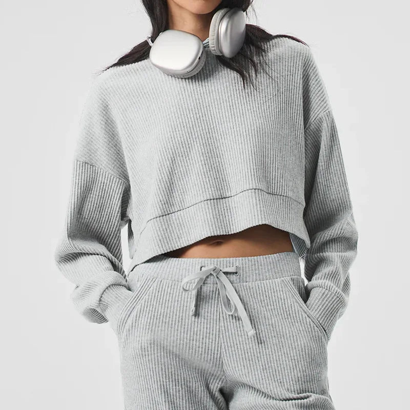 Everly | Women's Corduroy Two Piece Set Lounge Pants