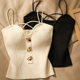 Cecilia | Women Top With Strappy Neckline Design