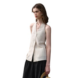 Juniper | Women Top With Linen Halter Neck