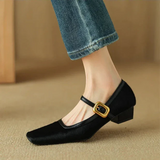 Feline | Women Heels with Leopard Print and Buckle