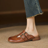 Rosalie | Women’s Mules with Buckles and Orthopedic Insoles