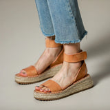Ophelia | Women's Sandals with Leather Straps and Platform