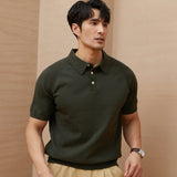Fletcher | Men's Knitted Polo Shirt with Button Down Design