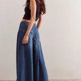 Aria | Women's Denim Pants with Drawstring Waist