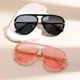 Freya | Women's Aviator Sunglasses with Semi-Transparent Frame