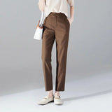 Castello | Women's Slim Tailored Trousers with High Waist