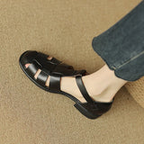 Lorelei | Women's Sandals with Handwoven Cutouts and Buckle