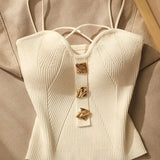 Cecilia | Women Top With Strappy Neckline Design