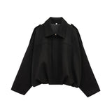 Wendy | Women's Suede Overshirt with Structured Lapel and Hidden Zip Closure
