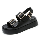 Cressida | Women's Platform Sandal with Buckles and Insoles
