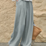Mila | Women's Pleated Wide Leg Pants with High Waist