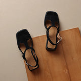 Mirea | Women Sandals with T-Strap and Cushioned Heel