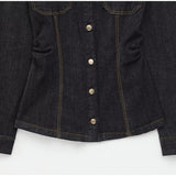 Brynn | Women's Denim Jacket Wide-Leg Pants Set