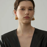 Arlen | Women Earrings with Chunky Hoops and Gold Finish
