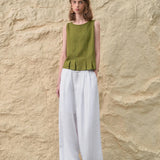 Mila | Women's Pleated Wide Leg Pants with High Waist
