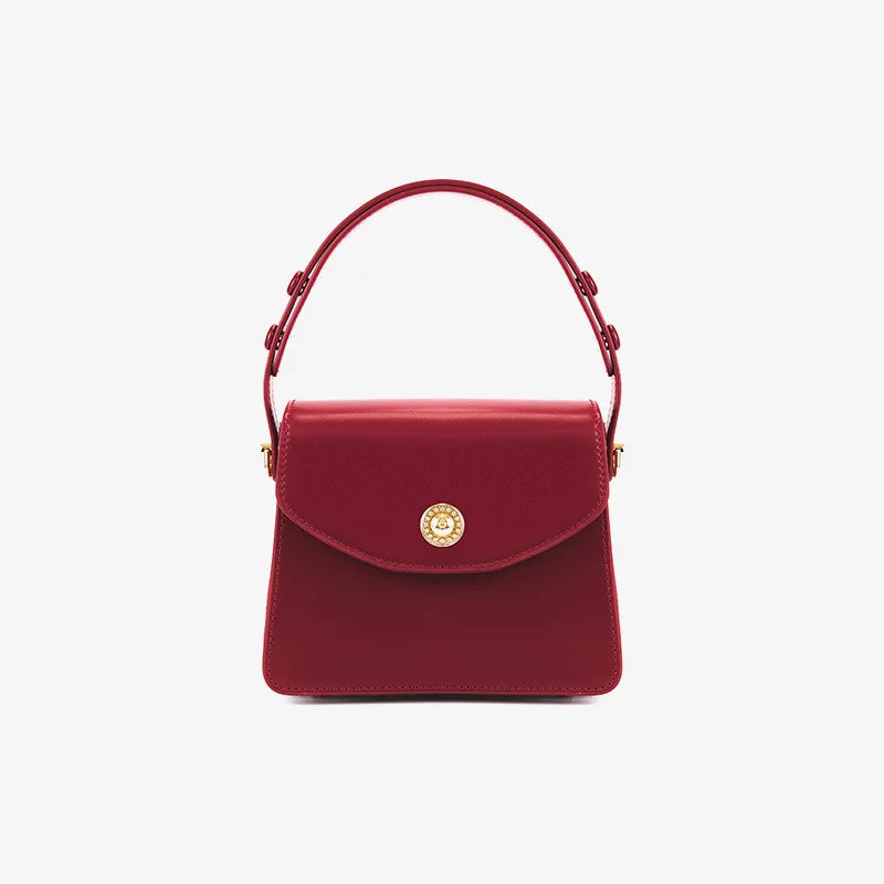 Clara | Women Bag with Leather and Gold Clasp