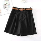 Parker | Women's Shorts with High Waist and Belt