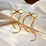 Isabelle | Women Earrings with Bow Design and Tassel