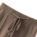 Sandrine | Women's Merino Wool Wide Leg Trousers with High Waist