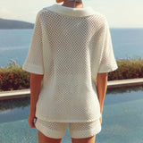 Amara | Women's Knit Two Piece Shorts Set